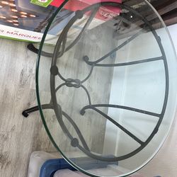 Glass Side Table