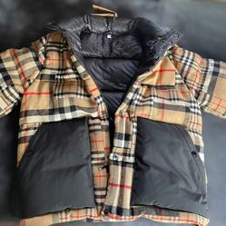 Burberry Kilham Heritage Check Puffer