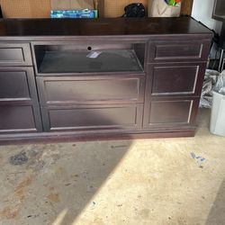 Cherry All Wood Entertainment Center