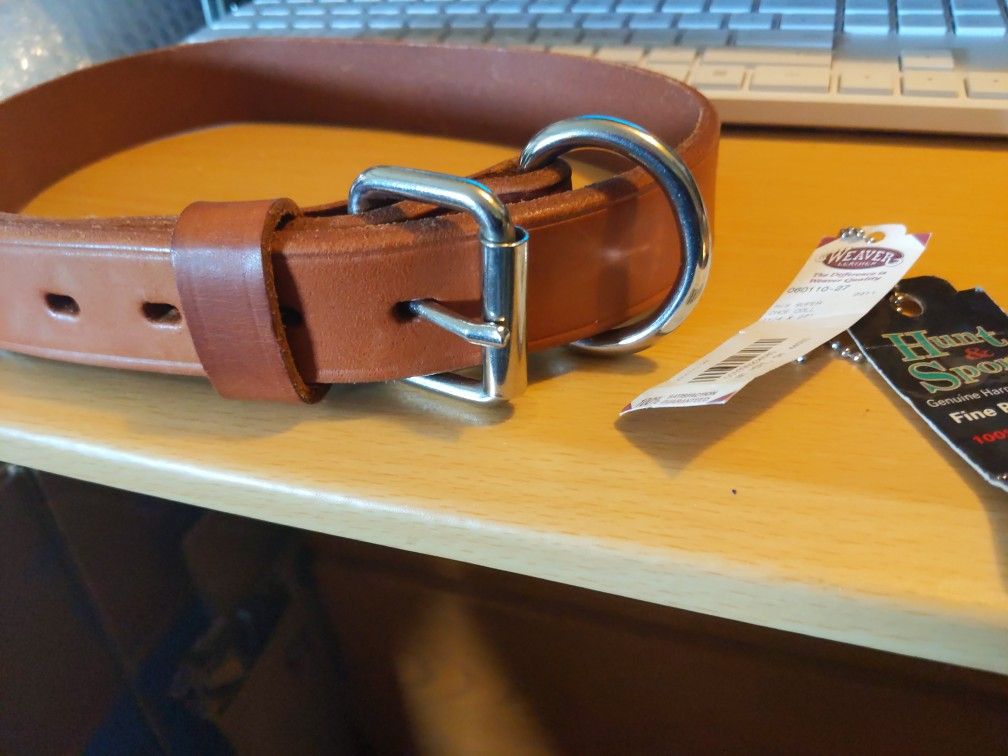 Weaver Hunt & Sport Leather Pet Collar 11/4" X 27"