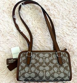 Coach brown crystal bag