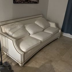 White Couch With Covers For All Cushions And Couch Cover