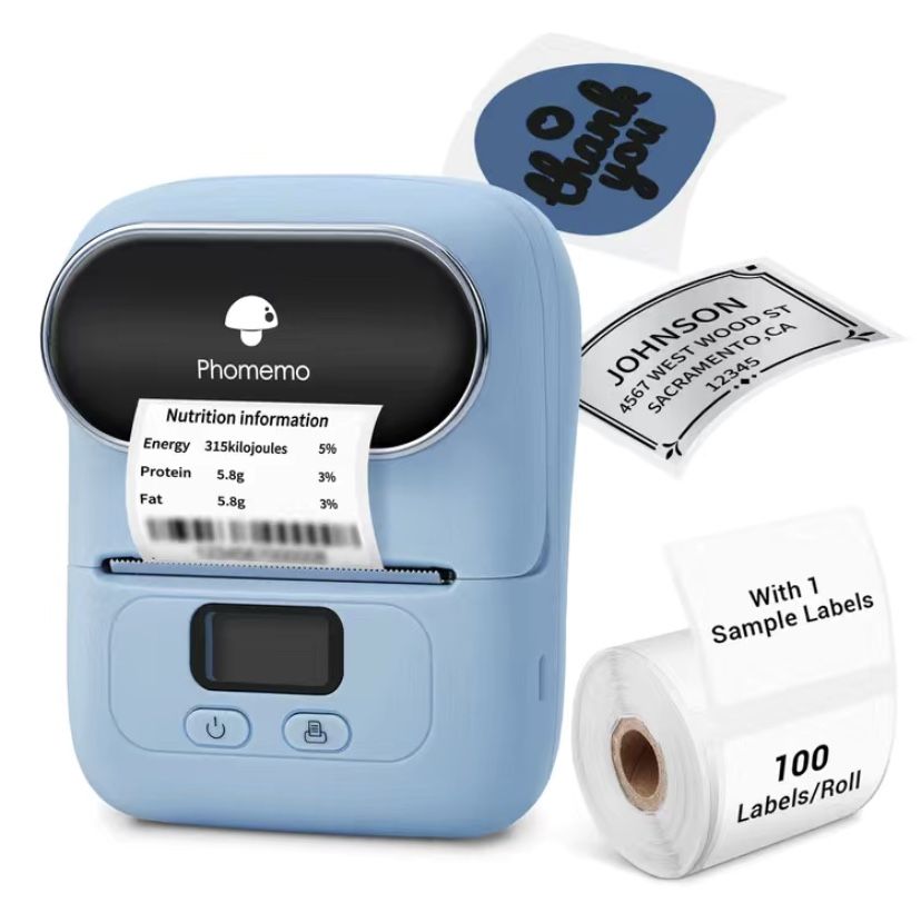 M110 Phomemo Thermal Label Maker Portable Printer for Android IOS Window Mac