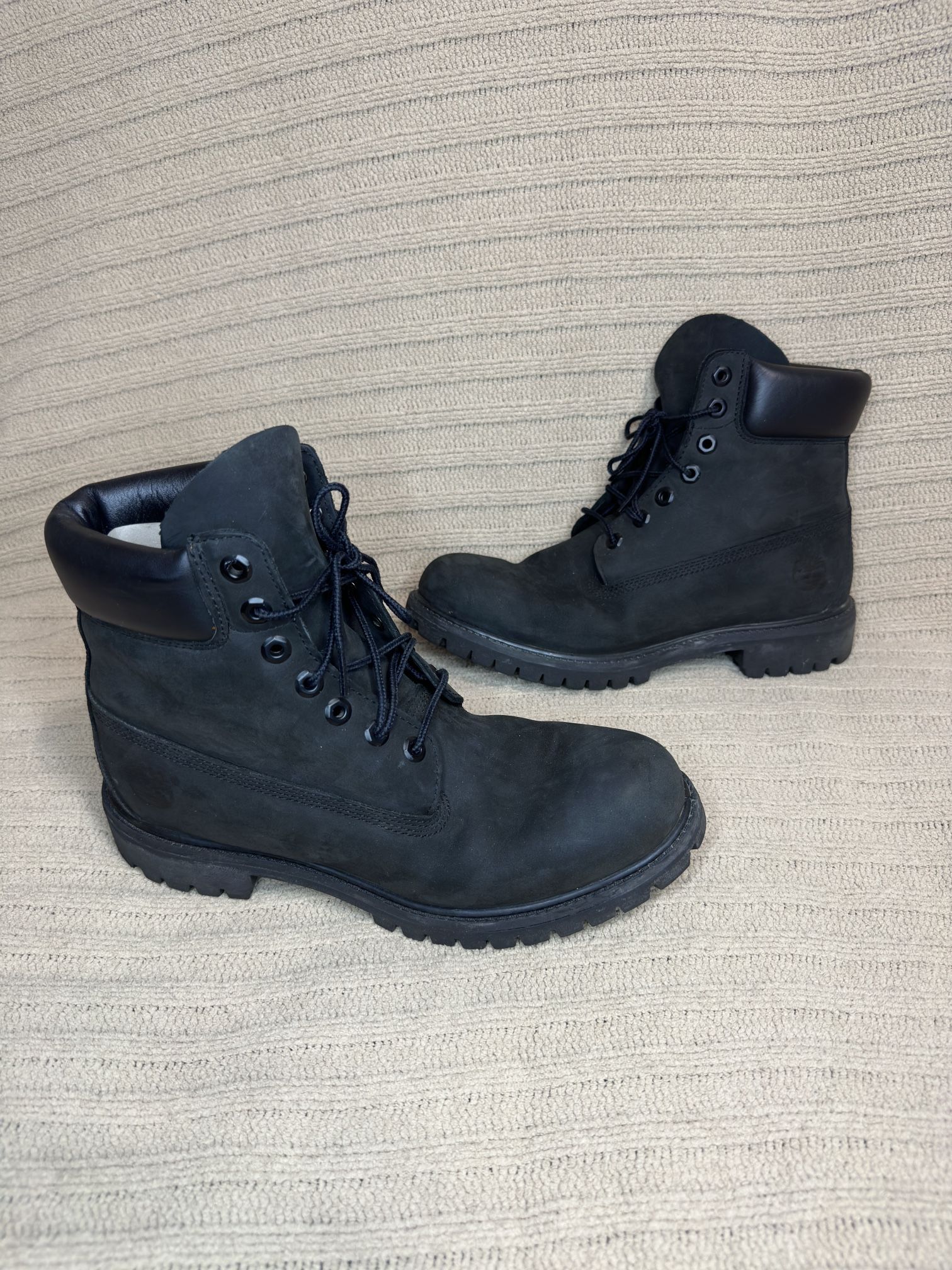 Timberland 6 inch Premium Boot Waterproof Steel Toe Men Size 9.5 BLACK 