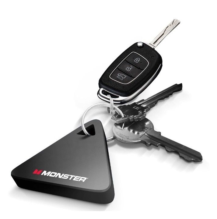 Monster Bluetooth Key Tracker Security and Anti-Loss Device, Clips To Anything