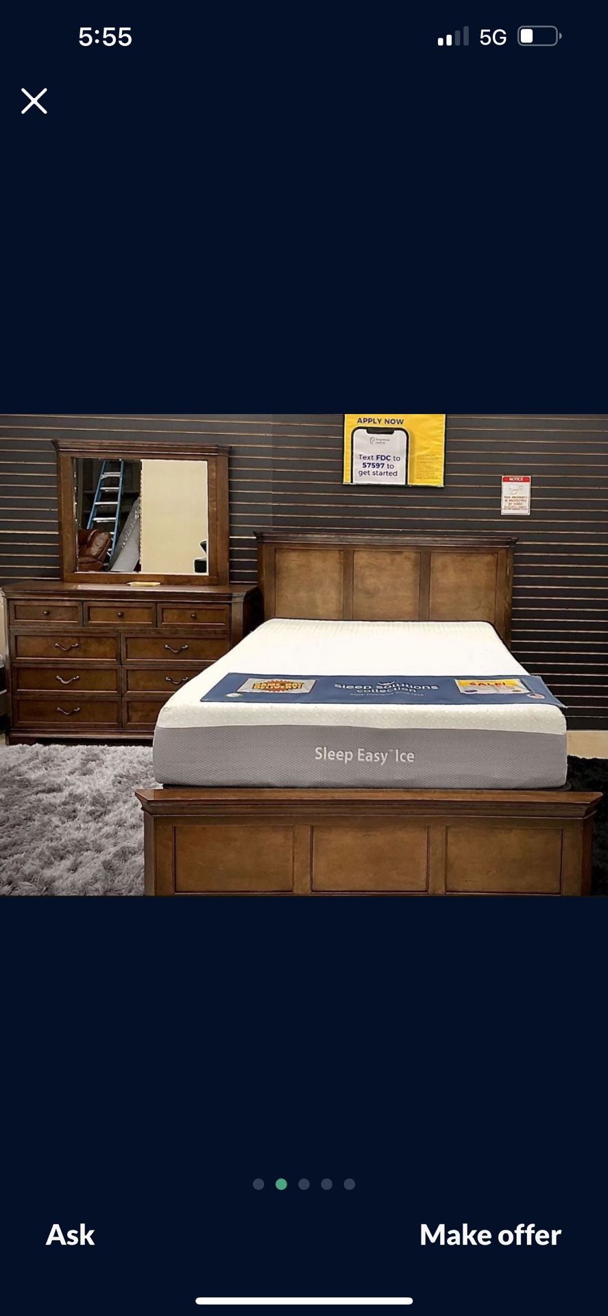 GORGEOUS SHERRY KING BED SET!$1399!*SAME DAY DELIVERY*NO...