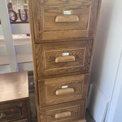 FREE Large Wood File Cabinet 