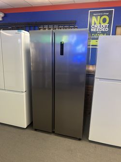 Element Side By Side Refrigerator In Stainless Steel!