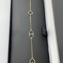 14 k Gold Ankle Bracelet . New.