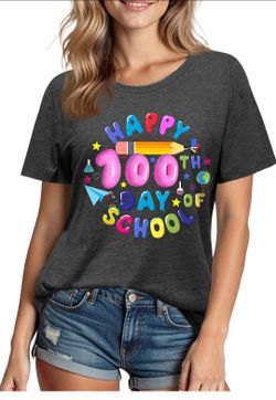 Happy 100th Day of School Graphic T-Shirt