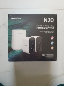 LaView 3MP Wireless Camera 2K, Battery Powered/270 day Battery Life.