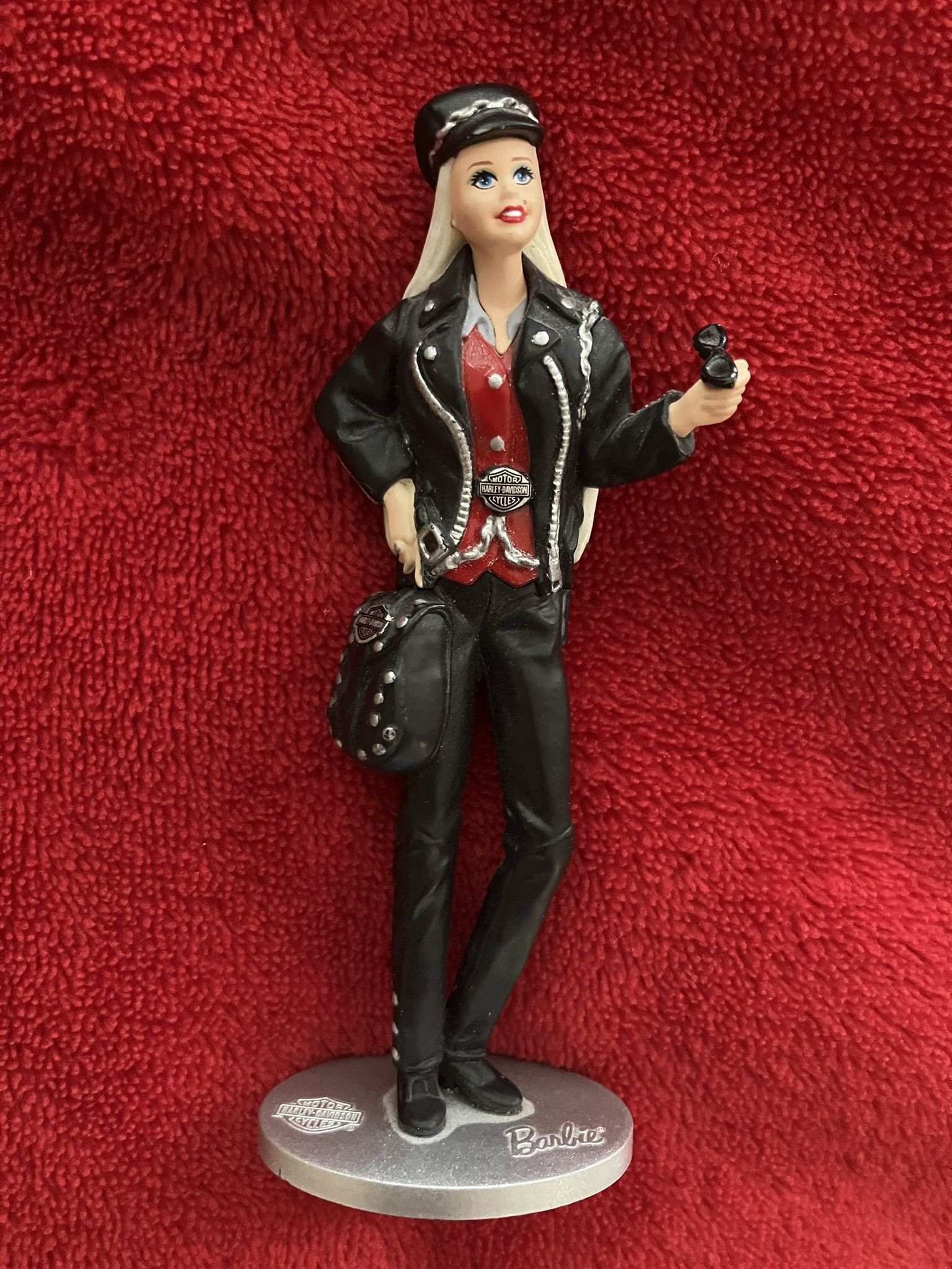 HARLEY DAVIDSON BARBIE DOLL GIRL MATTEL Vintage 1999 ORNAMENT ‼️ Comes Just As Shown On The Pictures