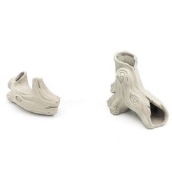 Aquarium Decoration Ceramic Artificial Stump Cave 3 Piece Set New Condition 