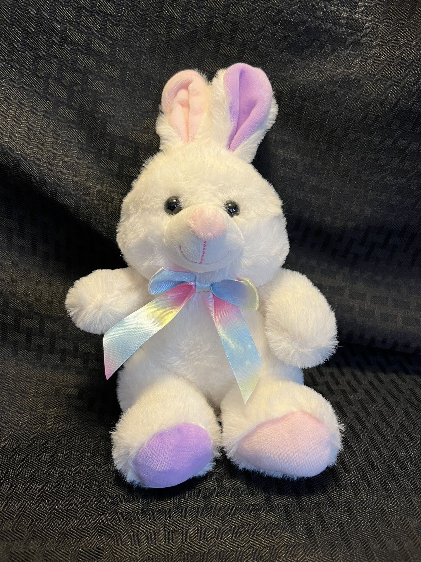 Super Soft White Fur Easter Bunny plush toy