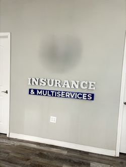 Insurance Acrylic Business Plaque