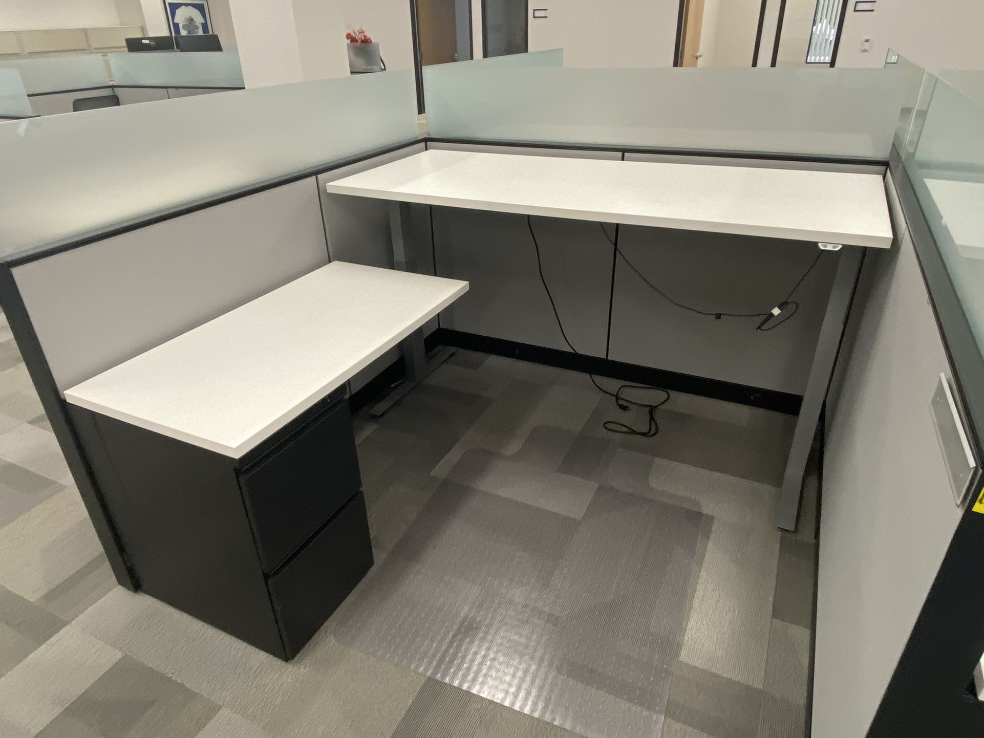 6x6 Modern Office Cubicles 54” Tall