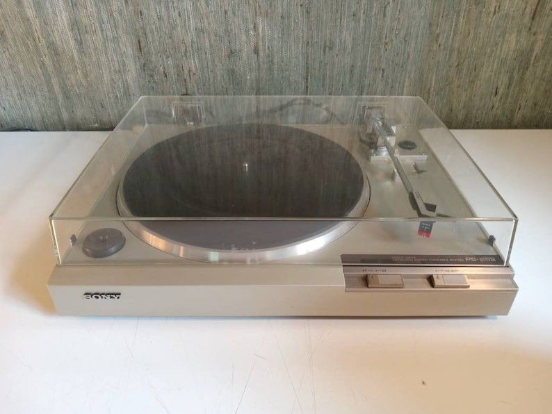 Sony PS-LX210 Auto-return Turntable Japan Vintage 80s Silver