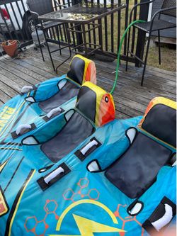 Three person tow behind Boat tube