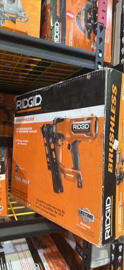 Ridgid 18 volt cordless 21 gauge framing nailer