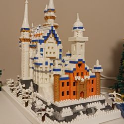 Off-brand Lego Snow Castle, Assembled, ~2700 Pieces