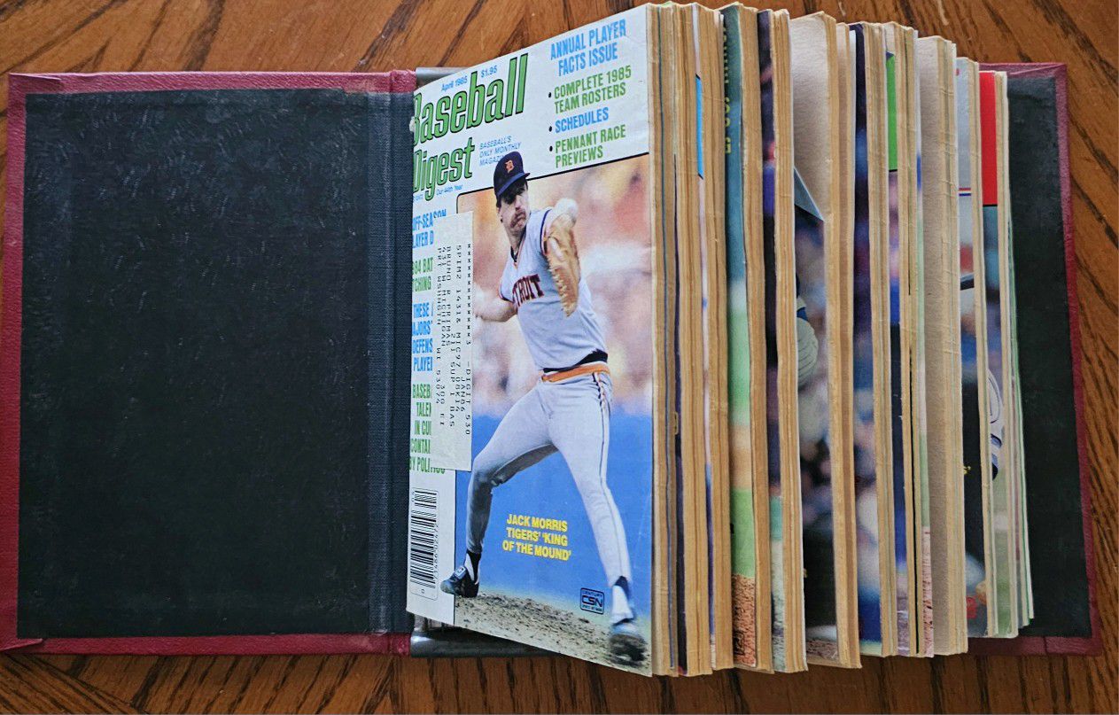 Vintage Baseball Digest Magazines April 1985 To March 1986