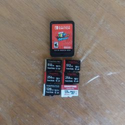 Super Mario Odyssey And Memory Cards For Nintendo Switch 