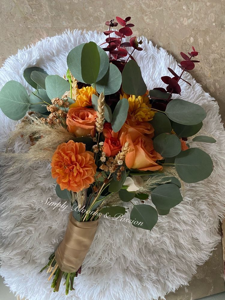 Fall season wedding bouquet