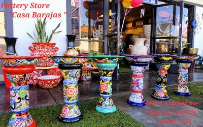 Talavera bird bath✨️Pottery Store 🪴4470-5 Linconl Ave Cypress Ca.90630  ☎️714 809 37 34 