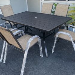 new patio table set 7 pcs