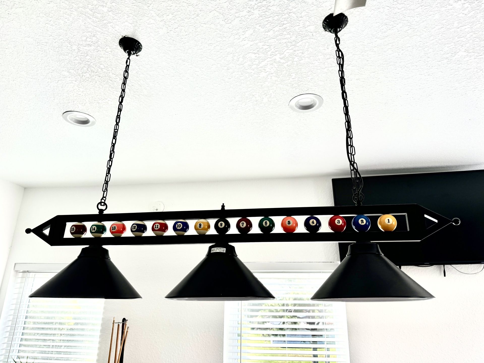 Pool Table Chandelier