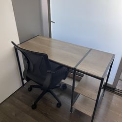 Desk + Chair + Lamp Setup