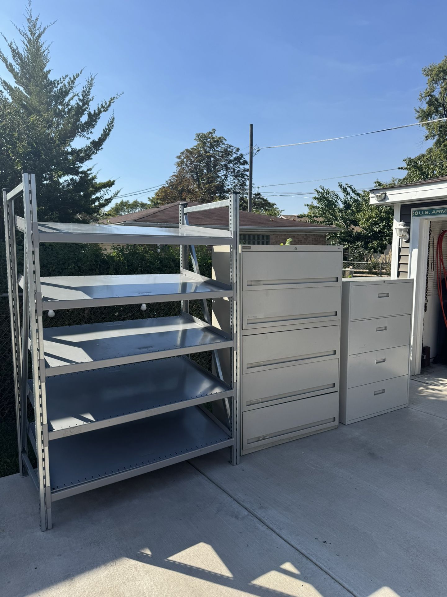 Storage Shelf and File Cabinets