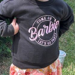 Barbie Embroidered Sweatshirt New Girls/womens
