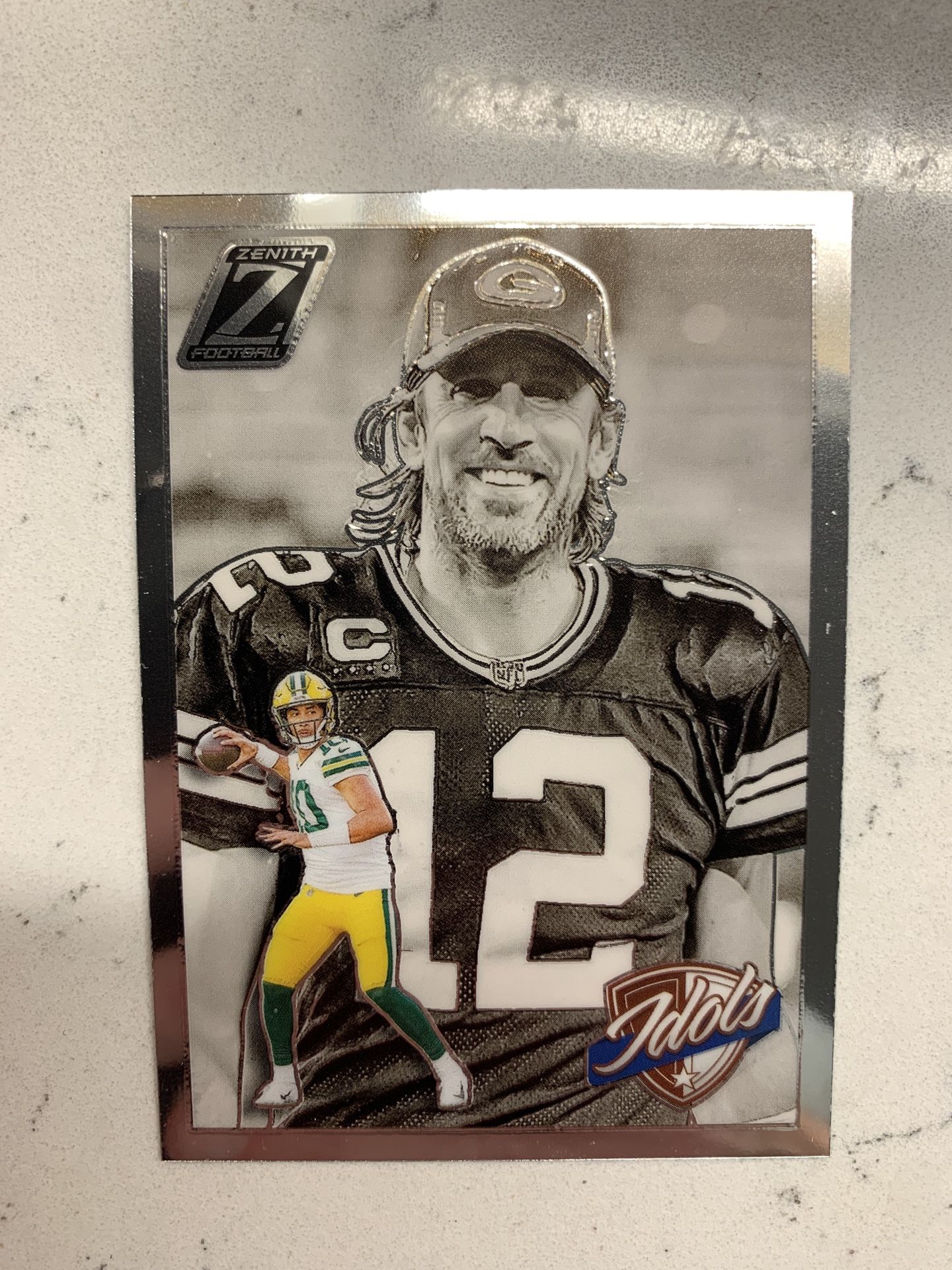 2024 Panini Zenith #13 Aaron Rodgers / Jordan Love Idols Green Bay Packers