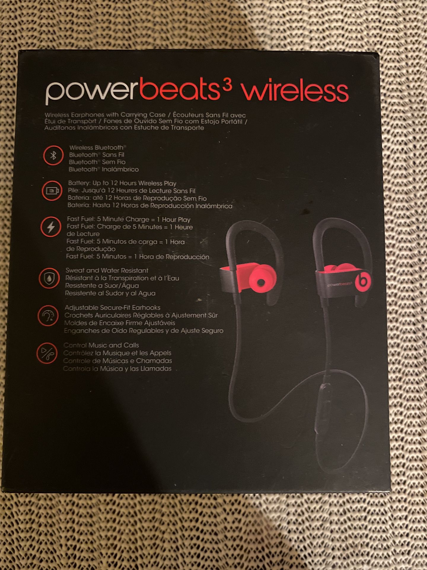 Beats by Dr. Dre Powerbeats3 Wireless Ear-Hook Headphones - Siren Red