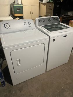 Refurbished washer, gas dryer installed Refurbished washer, gas dryer installed