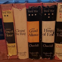 WINSTON CHURCHILL THE SECOND WORLD WAR COMPLETE 6 VOLUME SET 1(contact info removed) HOUGHTON PLUS EXTRAS