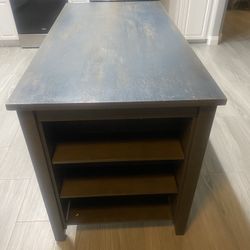 High Table With Shelves