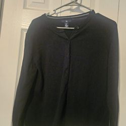 Gap Black Woman's Cardigan Size Large 