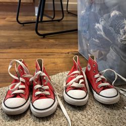 Red Converse Toddle Shoes
