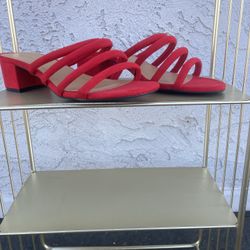 Red Bamboo Sandals