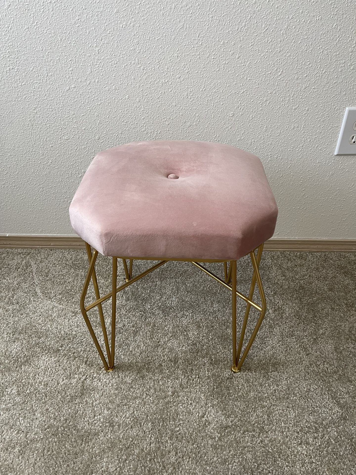 Pink and Gold Chair