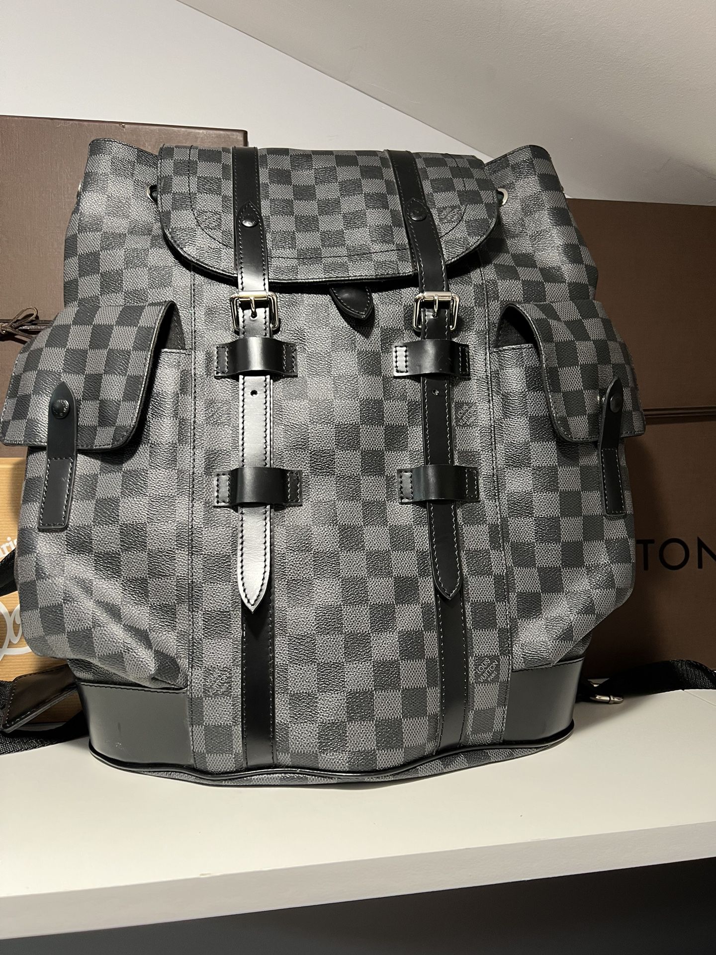 Louis Vuitton pre-owned Christopher PM backpack - Grey