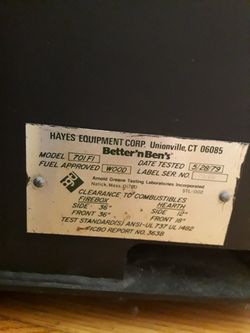 Better n Bens wood burning stove for Sale in Yonkers, NY - OfferUp