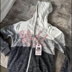 Cali Grey & Pink Hoodie Jacket- Size 14 (Kids)