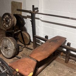 Weight Bench With Weights Rack