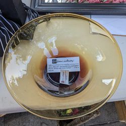 Kismet Bowl Amber Color New /Open Box 