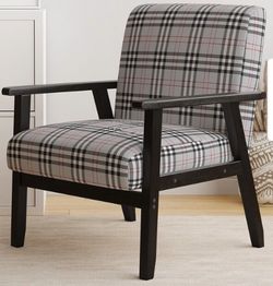 Plaid Accent Chair