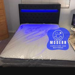 BED LED LIGHTS ON SALE WITH MATTRESS 🆕HOT 🔥SALE 