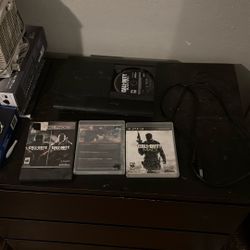 PS3 With All COD Og Games No Controller 